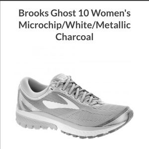 BROOKS GHOST 10 Running Shoes 6 gray silver